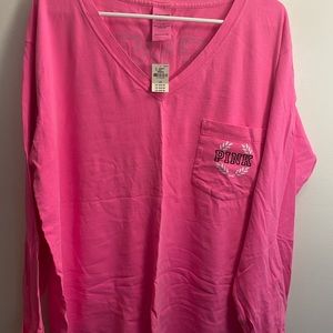 COPY - Long sleeve PINK t shirt